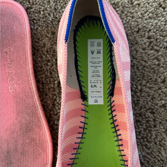 Rothy's The Point in Macaron Stripe - Picture 3 of 10